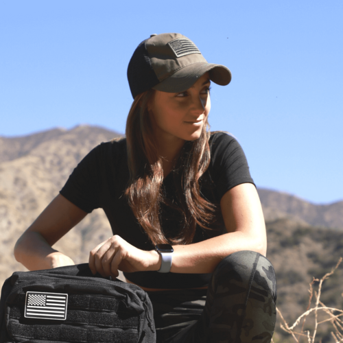 JupiterGear American Flag Trucker Hat with Adjustable Strap |