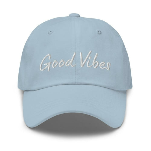 Embroidered Baseball Cap- Adjustable - Good Vibes