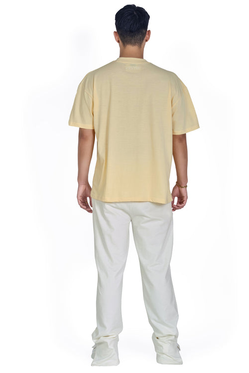 DROP SHOULDER 100% COTTON T-SHIRT
