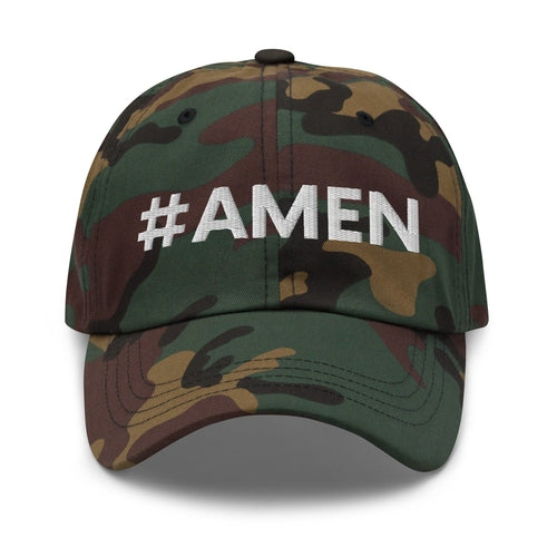 Embroidered Adjustable Baseball Cap - #amen