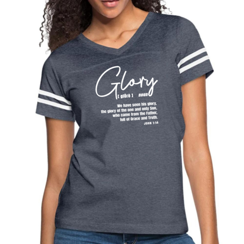 Womens Vintage Sport Graphic T-shirt - Glory - Christian Inspiration