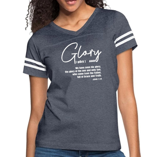 Womens Vintage Sport Graphic T-shirt - Glory - Christian Inspiration