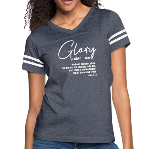 Womens Vintage Sport Graphic T-shirt - Glory - Christian Inspiration