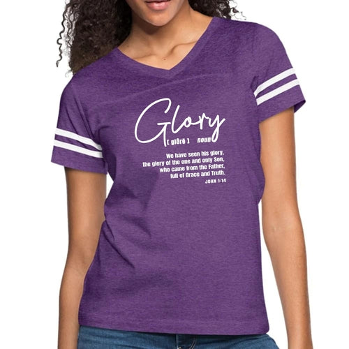 Womens Vintage Sport Graphic T-shirt - Glory - Christian Inspiration
